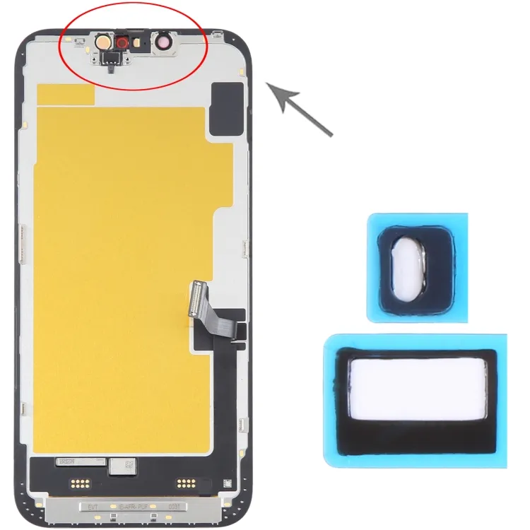100/Set Front Camera LCD Light Sensor Back Sticker for iPhone 14 / 14 Plus image 6