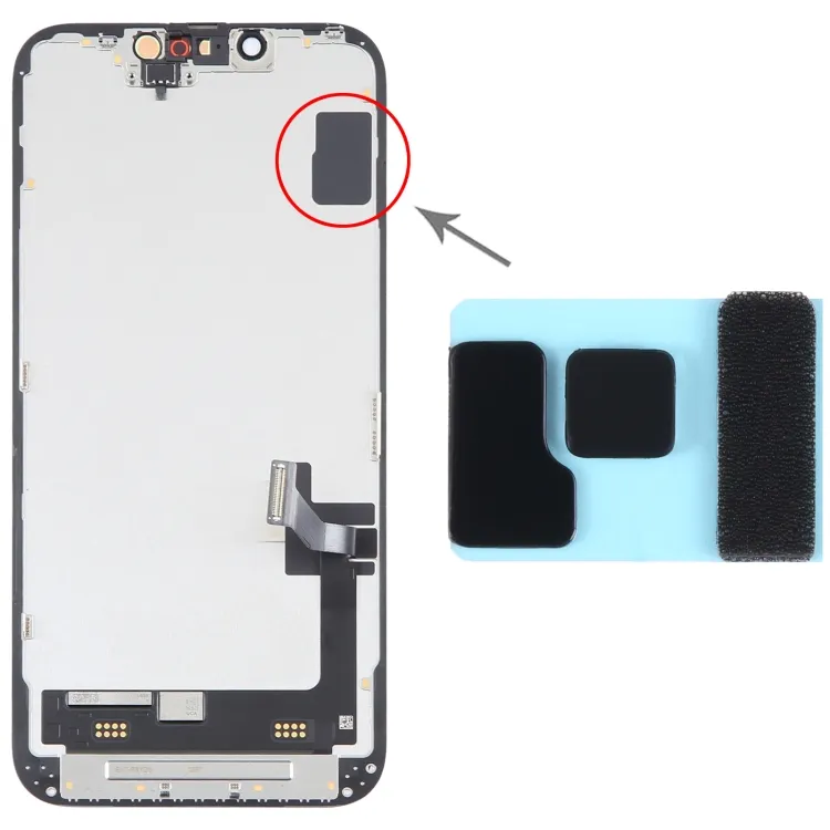 100/Set LCD Black Adhesive Sticker For iPhone 14 / 14 Plus image 6