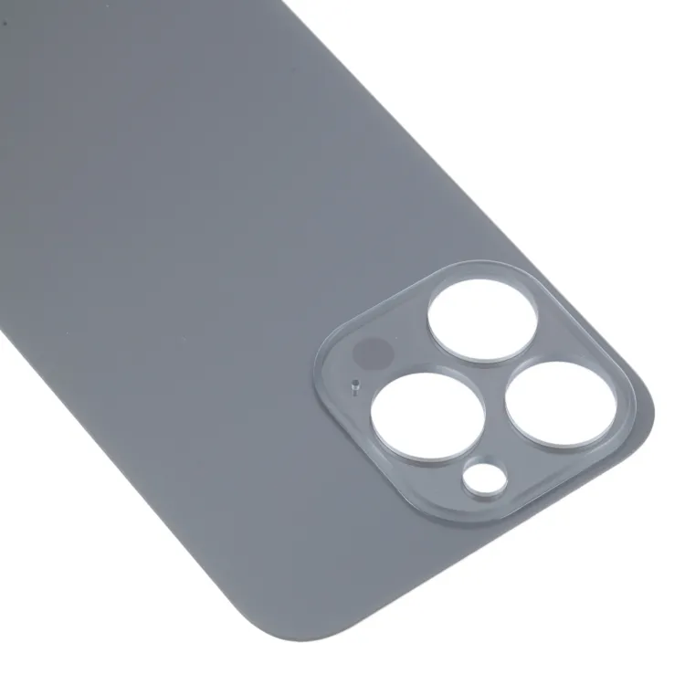 Easy Replacement Big Camera Hole Glass Back Battery Cover for iPhone 14 Pro(Black) image 5