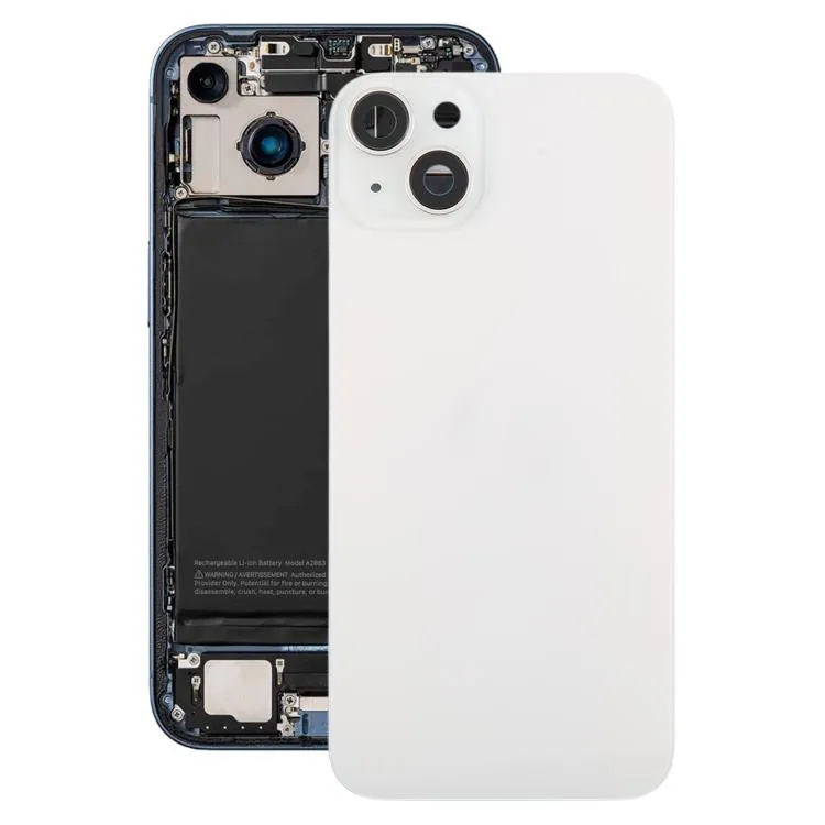 For iPhone 14 Plus China Version Battery Back Cover with Middle Frame(White)