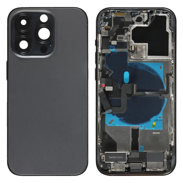 For iPhone 14 Pro Battery Back Cover Assembly, Version:US Version(Black)