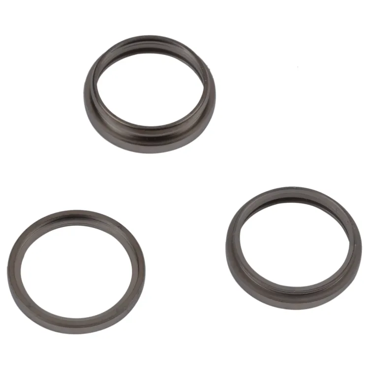 For iPhone 14 Pro Max 3PCS Rear Camera Glass Lens Metal Outside Protector Hoop Ring(Black) image 4
