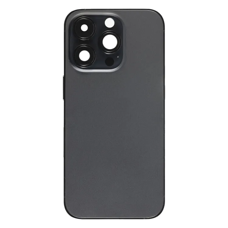 For iPhone 14 Pro Max Battery Back Cover with Power + Volume Flex Cable + Wireless Charging Module, Version:China Version(Black) image 2
