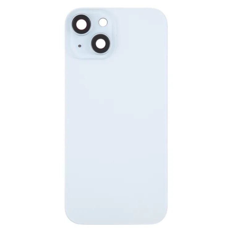 For iPhone 15 Battery Back Cover with Camera Lens Frame + MagSafe Magnet(Blue) image 2
