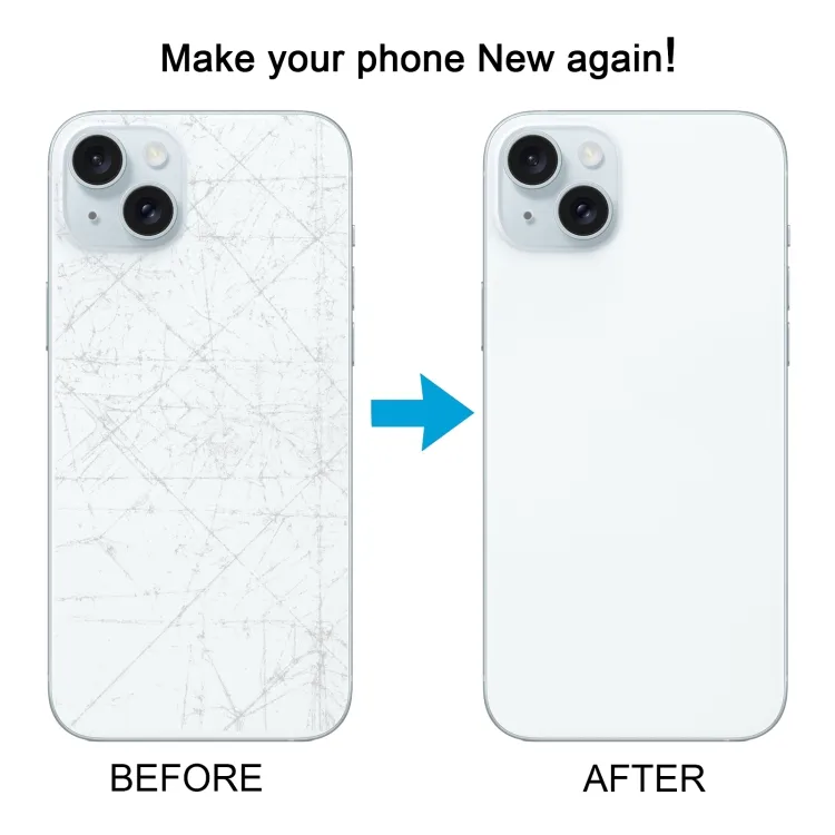 For iPhone 15 Easy Replacement Big Camera Hole Glass Back Battery Cover(Blue) image 7