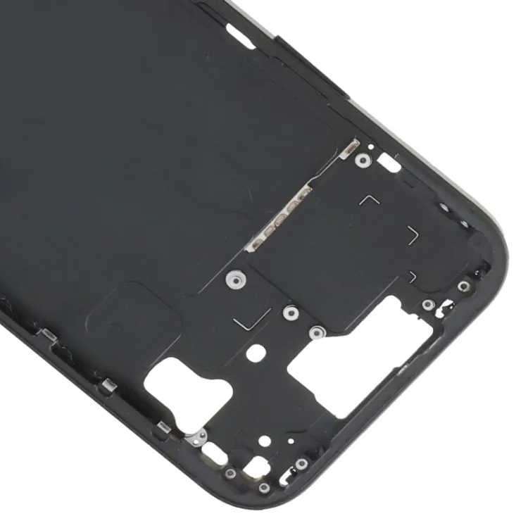 For iPhone 15 Middle Frame Bezel Plate with Side Keys + Card Tray, Version:CE EU Version(Black) image 5