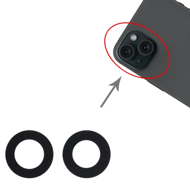 For iPhone 15 Plus 2 in 1 Back Camera Lens image 5