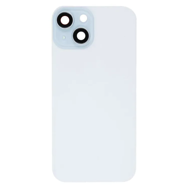 For iPhone 15 Plus Glass Battery Back Cover with Flash Bracket + Wireless Charging Module(Blue) image 2