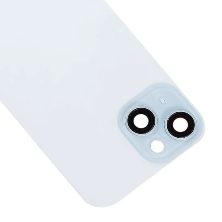 For iPhone 15 Plus Glass Battery Back Cover with Flash Bracket + Wireless Charging Module(Blue) image 3