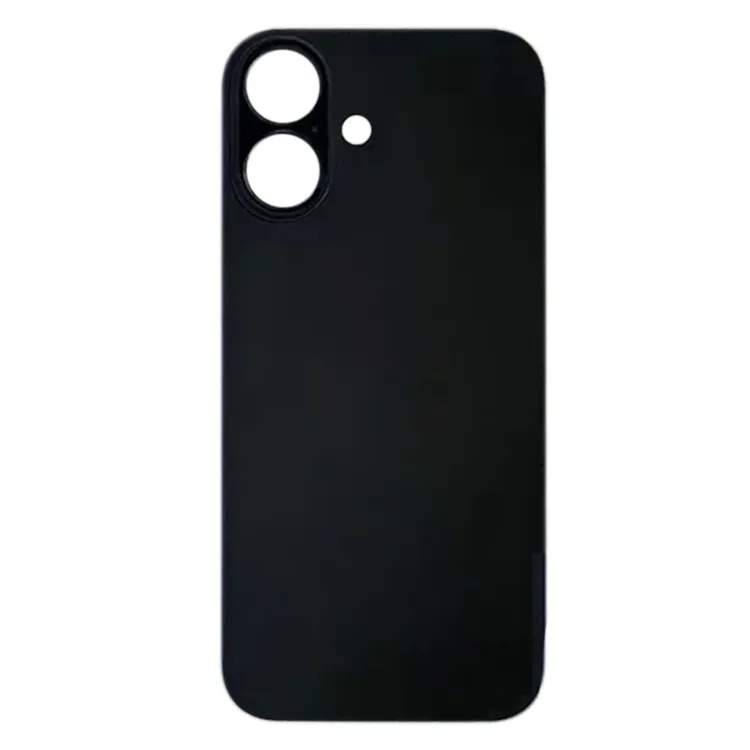 For iPhone 16 Easy Replacement Big Camera Hole Glass Back Battery Cover(Black) image 3