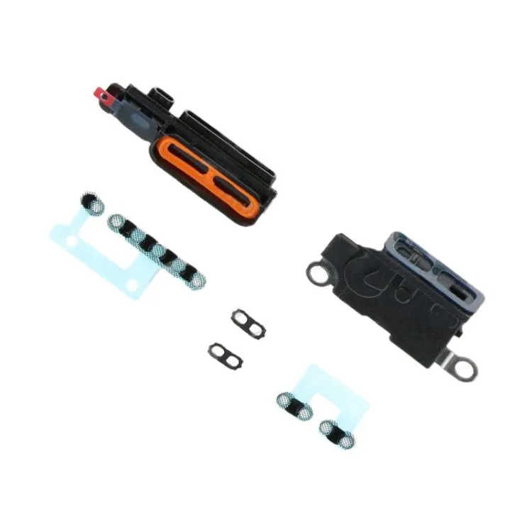 For iPhone 16 Plus 6 in 1 Speaker DustPlusof Mesh Set (Black) image 2