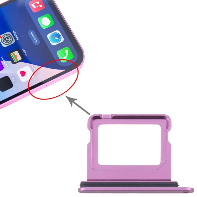 For iPhone 16 Plus SIM + SIM Card Tray (Purple) image 5