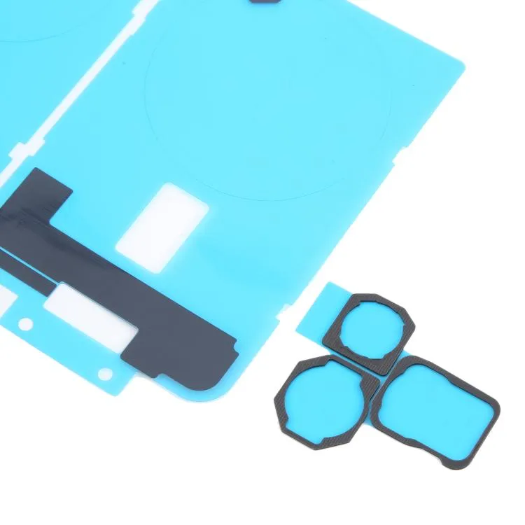 For iPhone 16 Pro 10pcs Back Cover Heat Sink Black Sticker with Back Camera Sponge Pads image 5