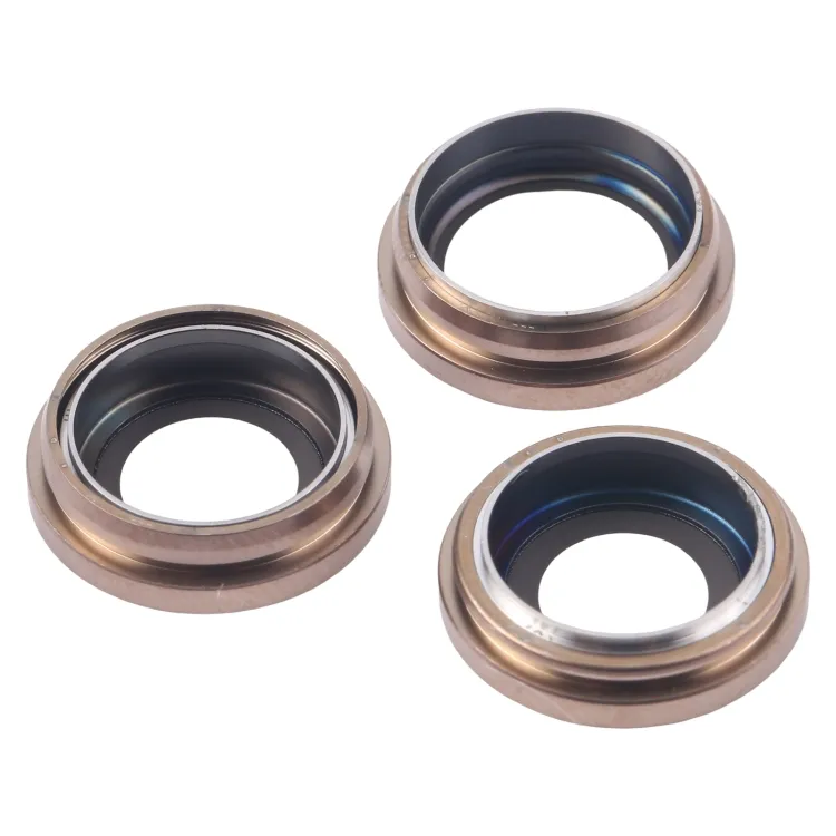 For iPhone 16 Pro 3pcs/Set Camera Lens Cover (Gold) image 4
