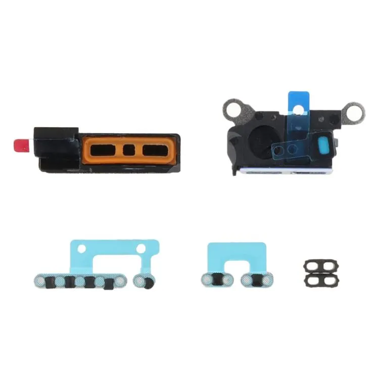 For iPhone 16 Pro Max 10pcs 6 in 1 Speaker Dustproof Mesh Set (Titanium Color) image 2