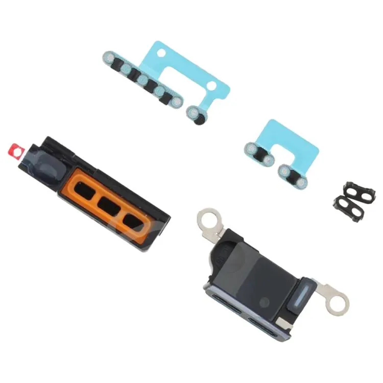 For iPhone 16 Pro Max 10pcs 6 in 1 Speaker Dustproof Mesh Set (Titanium Color) image 3