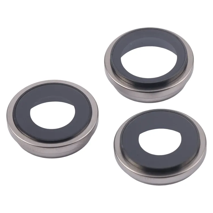 For iPhone 16 Pro Max 3pcs/Set Camera Lens Cover (Titanium Color) image 3