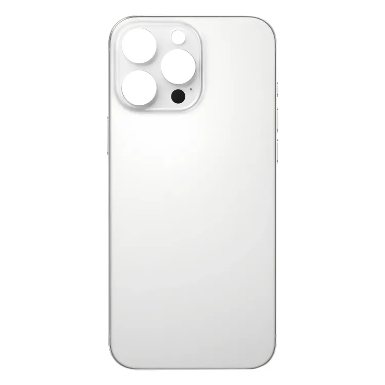 For iPhone 16 Pro Max Easy Replacement Big Camera Hole Glass Back Battery Cover(White) image 3
