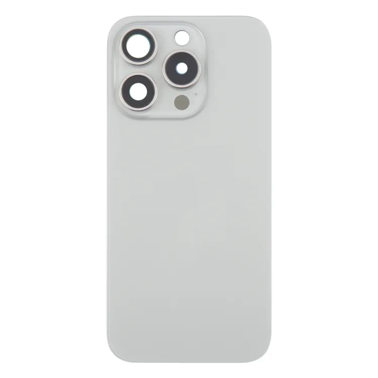 For iPhone 16 Pro Max Original Glass Battery Back Cover with Camera Lens Frame + MagSafe Magnet(Silver) image 3
