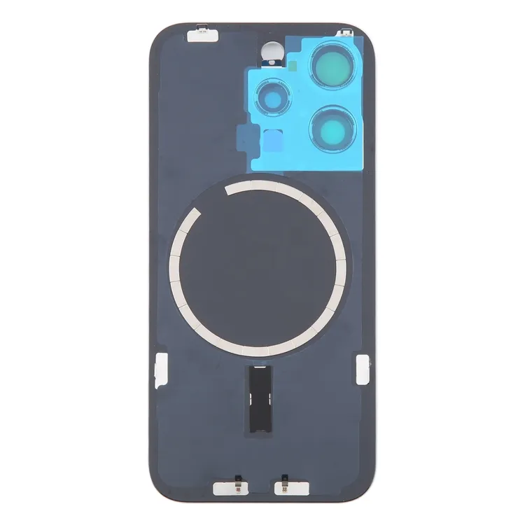 For iPhone 16 Pro Max Original Glass Battery Back Cover with Camera Lens Frame + MagSafe Magnet(Silver) image 4