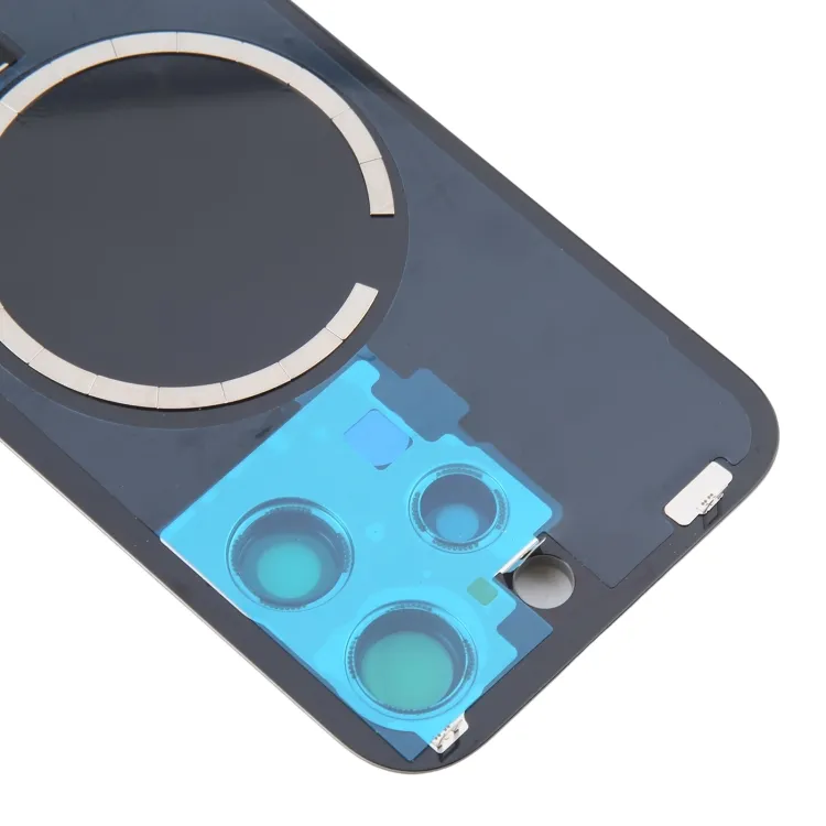 For iPhone 16 Pro Max Original Glass Battery Back Cover with Camera Lens Frame + MagSafe Magnet(Silver) image 5