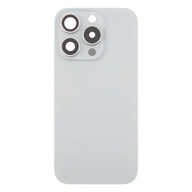 For iPhone 16 Pro Max Original Glass Battery Back Cover with Camera Lens Frame(Silver) image 3