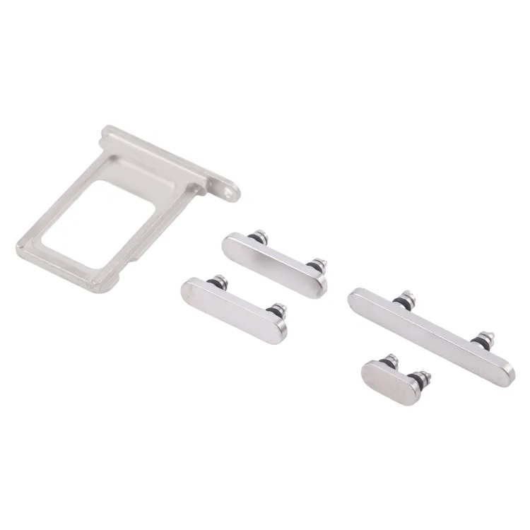 For iPhone 16 Pro Max Original SIM Card Tray + Side Keys (White) image 4