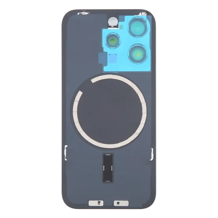 For iPhone 16 Pro Original Glass Battery Back Cover with Camera Lens Frame + MagSafe Magnet(White) image 4