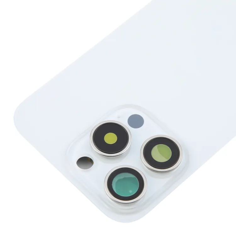 For iPhone 16 Pro Original Glass Battery Back Cover with Camera Lens Frame + MagSafe Magnet(White) image 6
