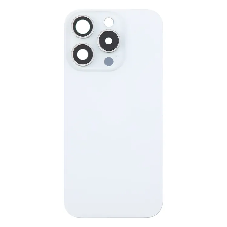 For iPhone 16 Pro Original Glass Battery Back Cover with Camera Lens Frame(White) image 2
