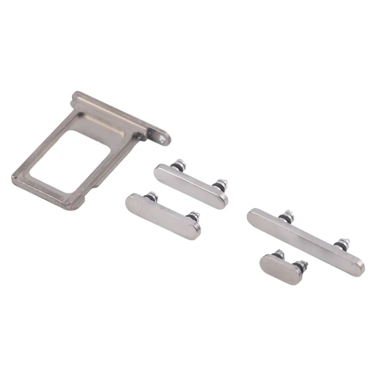 For iPhone 16 Pro Original SIM Card Tray + Side Keys (Silver) image 4