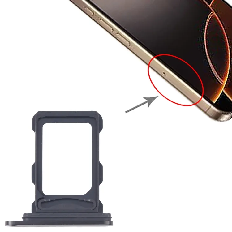 For iPhone 16 Pro SIM + SIM Card Tray (Black) image 5