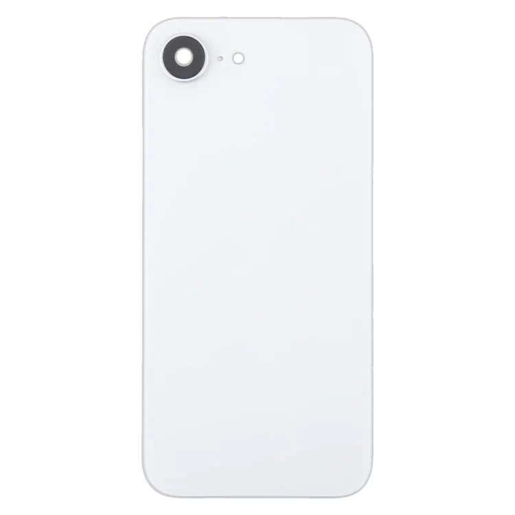 For iPhone 16e Glass Battery Back Cover with Camera Lens Frame(White) image 3