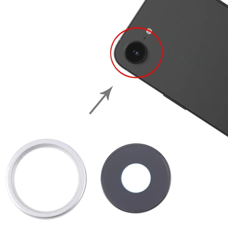 For iPhone 16e Rear Camera Lens Cover (White) image 6