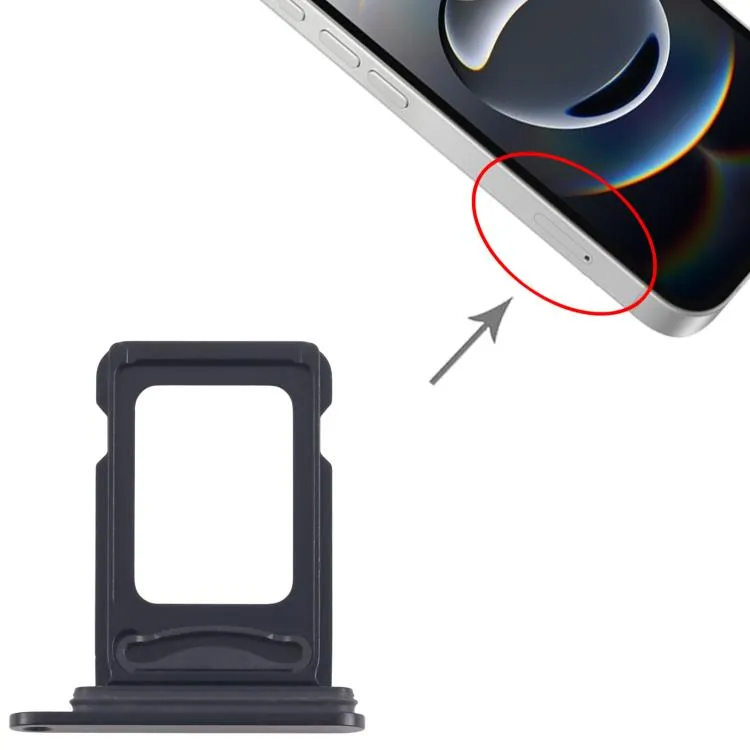For iPhone 16e SIM + SIM Card Tray (Black) image 5