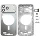 For iPhone 17 Pro Max Middle Frame Bezel Plate with Camera Lens Cover (Blue)