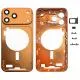 For iPhone 17 Pro Max Middle Frame Bezel Plate with Camera Lens Cover (Silver)