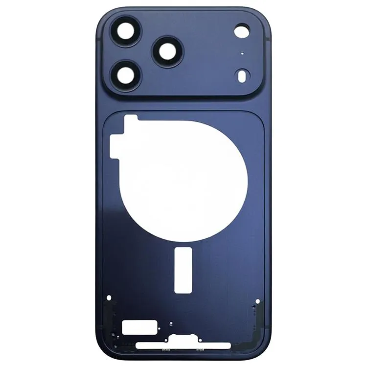 For iPhone 17 Pro Middle Frame Bezel Plate with Camera Lens Cover (Blue) image 3