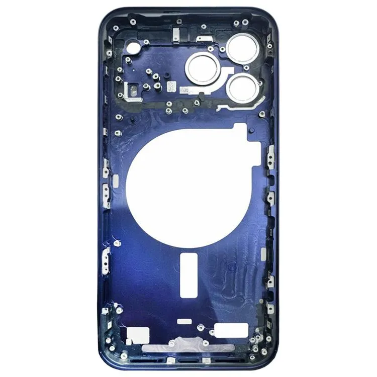 For iPhone 17 Pro Middle Frame Bezel Plate with Camera Lens Cover (Blue) image 4