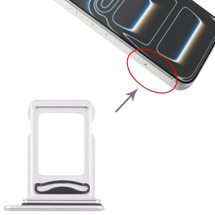 For iPhone 17 Pro SIM + SIM Card Tray (White) image 5