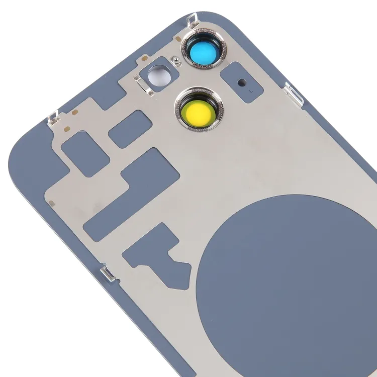 Glass Battery Back Cover with Holder for iPhone 14(Black) image 5