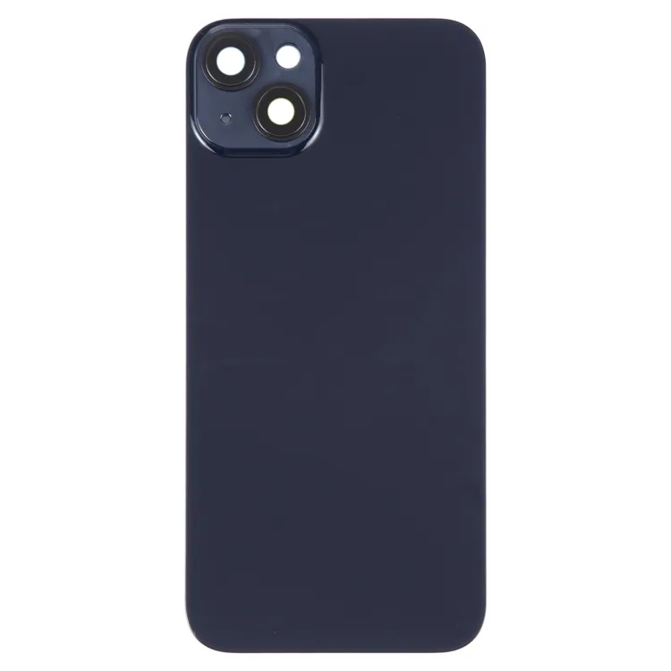 Glass Battery Back Cover with Holder for iPhone 14 Plus(Black) image 3