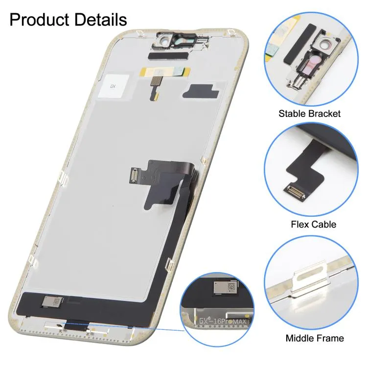 GX Soft OLED Screen For iPhone 16 Pro Max image 3
