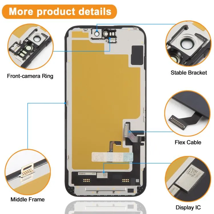 HXL Soft OLED Screen For iPhone 15 image 3