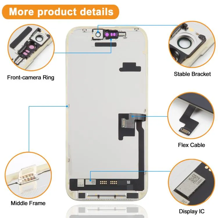 HXL Soft OLED Screen For iPhone 16 Pro image 3