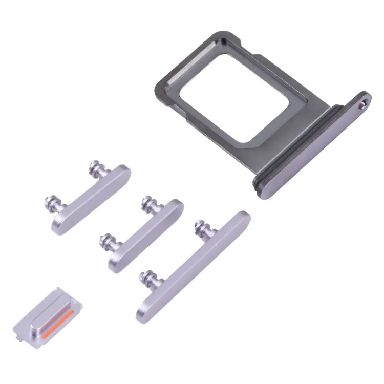 SIM Card Tray + SIM Card Tray + Side Keys for iPhone 14 Pro Max (Purple) image 3