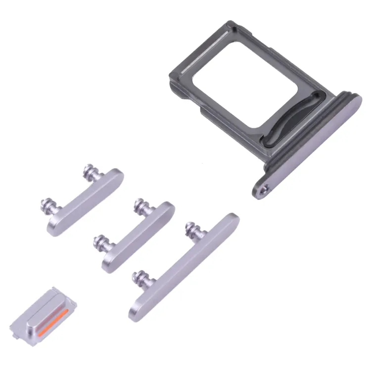 SIM Card Tray + SIM Card Tray + Side Keys for iPhone 14 Pro Max (Purple) image 4