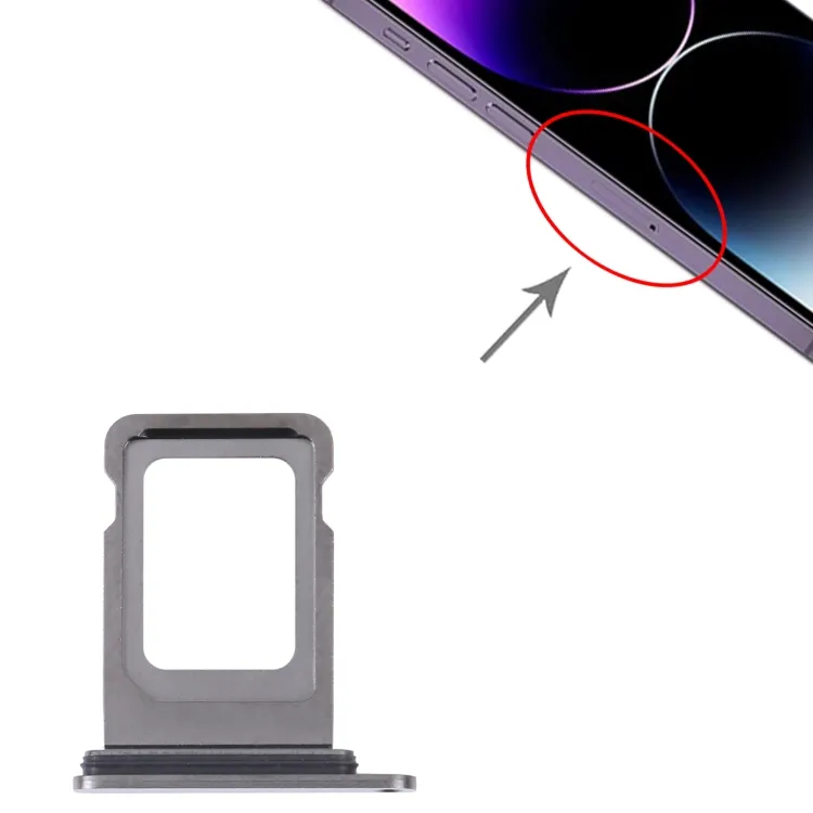 SIM+SIM Card Tray for iPhone 14 Pro Max (Black) image 5